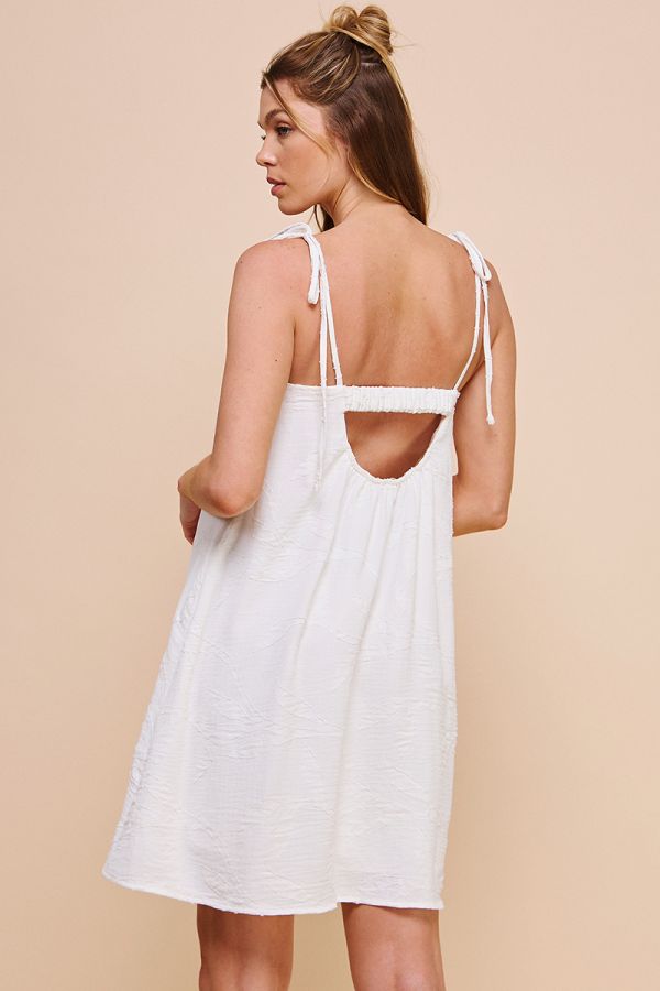 Tie Straps Cami Dress with (AD8639)