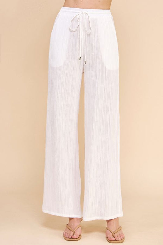 Woven Tie-Waist Pants (AP8487)